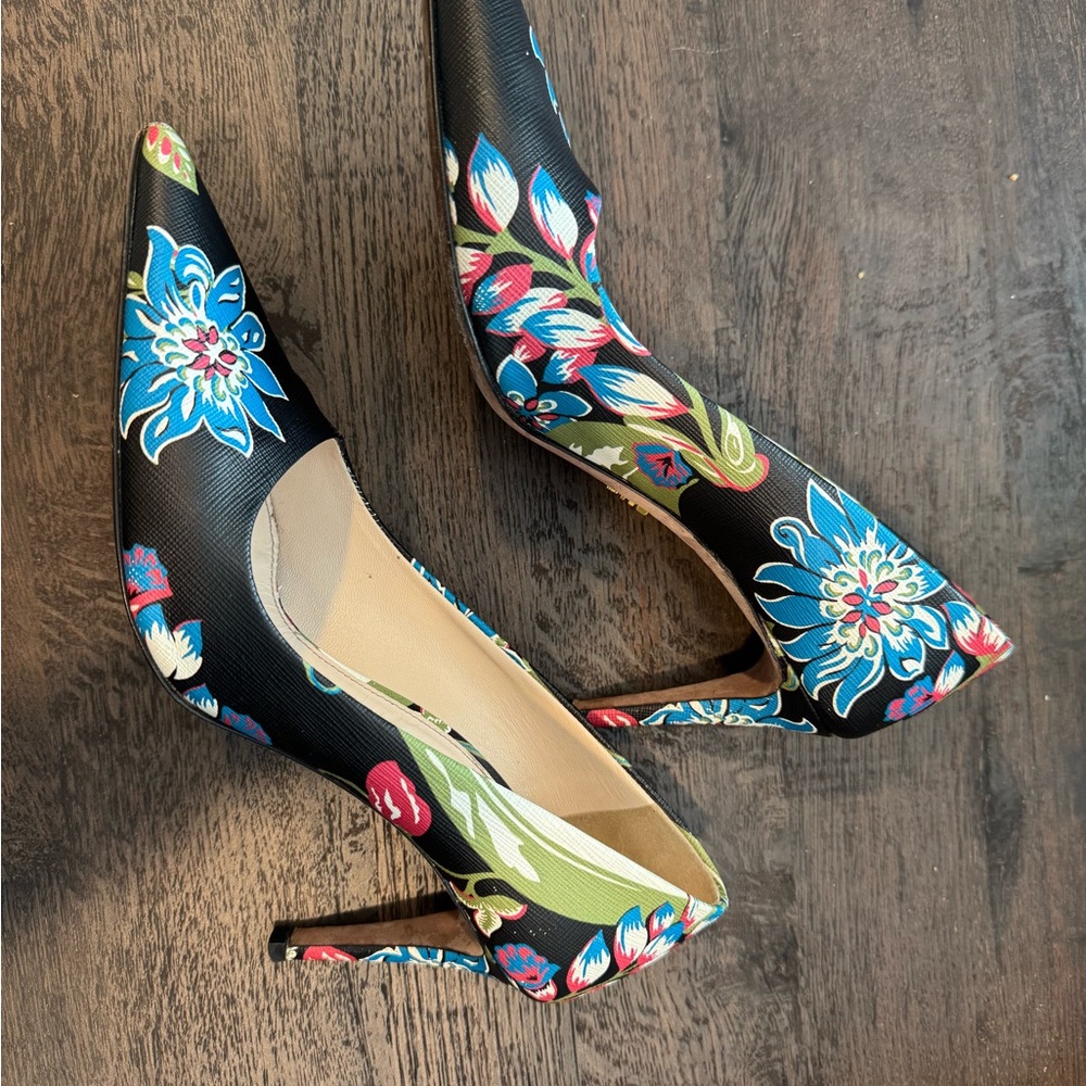 PRADA ST. RAMAGE CALZATURE DONNA NERO HEELS - Picture 2 of 16